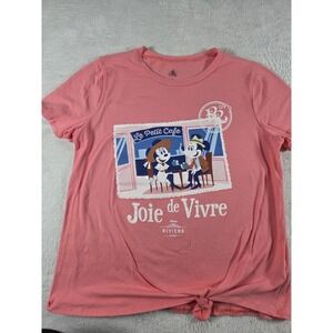 Disney Parks Riviera Resort Shirt Small Mickey Minnie France Cafe Graphic Tee
